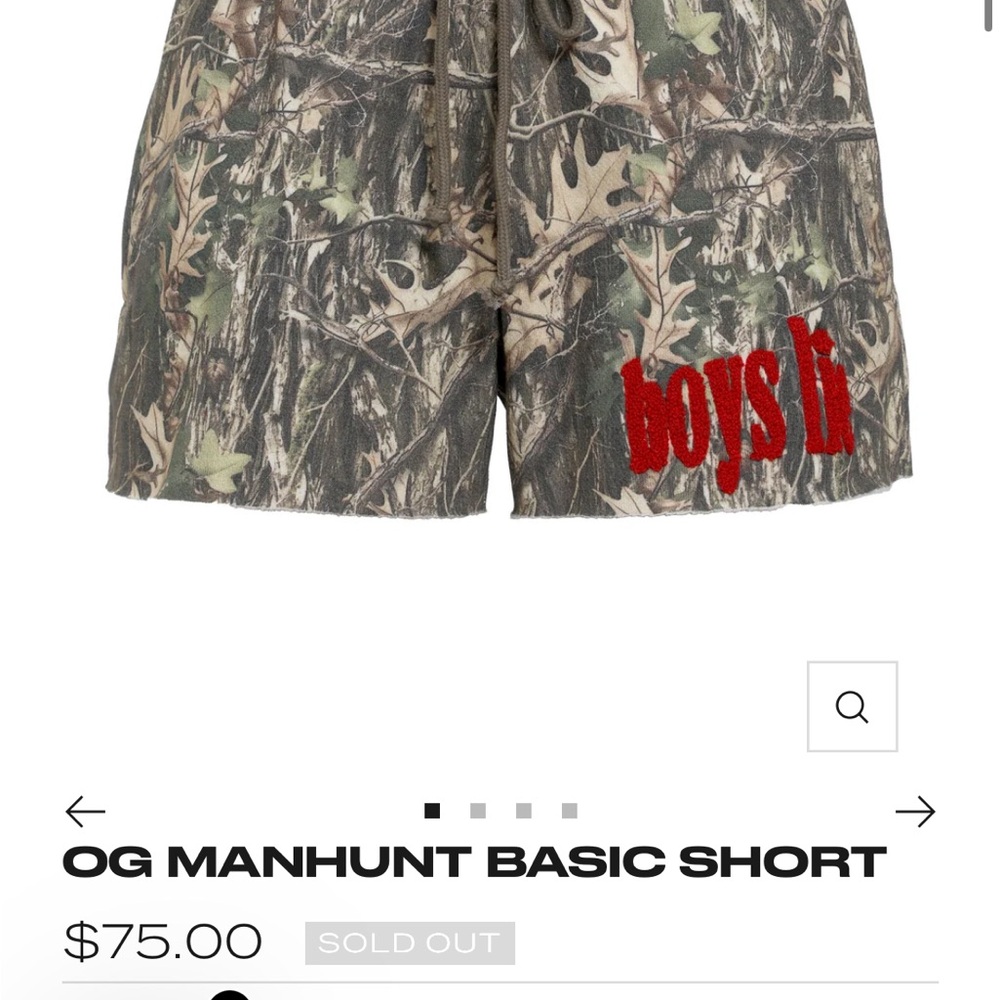 Boys Lie Green and Brown Camouflage Shorts